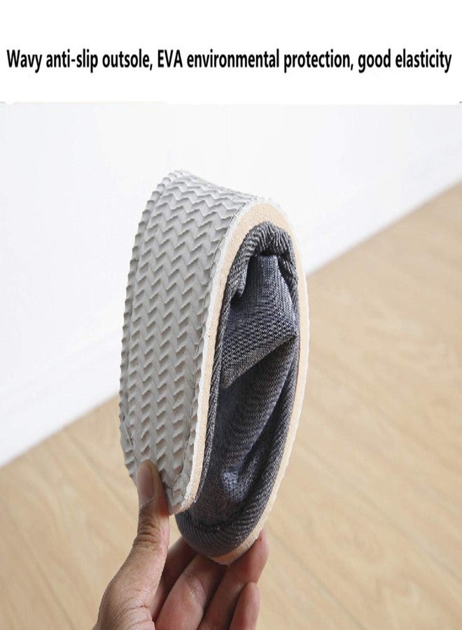 Tiger007 6 Pair of Open Toe Breathable Slippers,Solid Color Casual Slippers,Spa Slippers for Guests, Hotel, Travel, Unisex Universal Size Washable (6 gray medium size) - Image 5